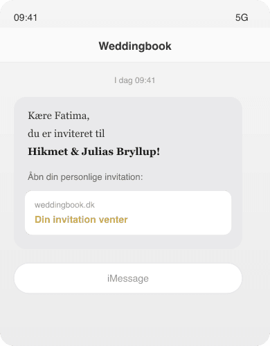 Personlig SMS-invitation